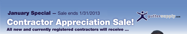 Gutter Supply.com Contractor Appreciation Sale