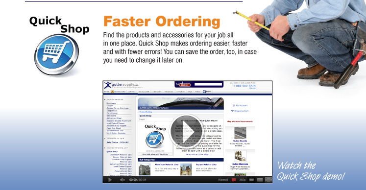 Faster Ordering with Quick Shop